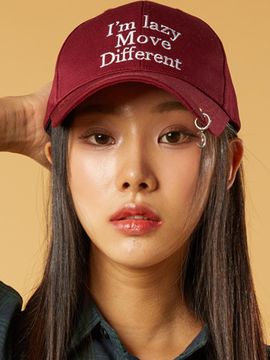 KOLEAT Layered Eyelet Ball Cap_Wine
