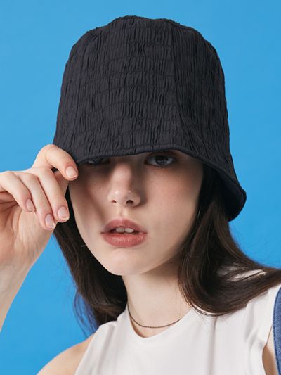 KOLEAT Stylish Summer Mamong Bucket Hat_Black