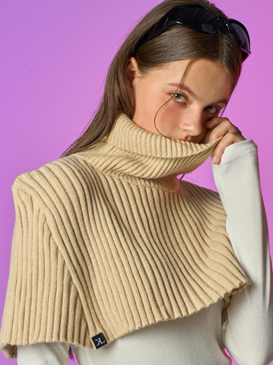 KOLEAT [Turtleneck ver] Winter thermal knitwear neck Bara