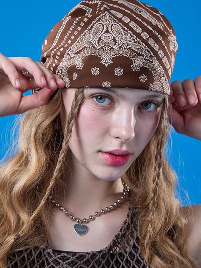 Koleat Uv Protection Bohemian Bandana Hair Scarf Headband Brown