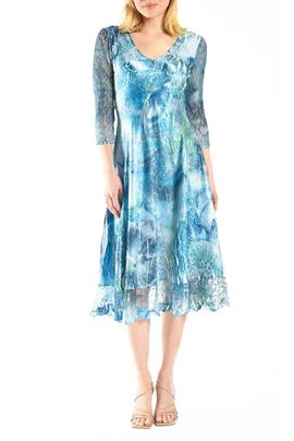 Komarov Komarov Painted  Printed Dress