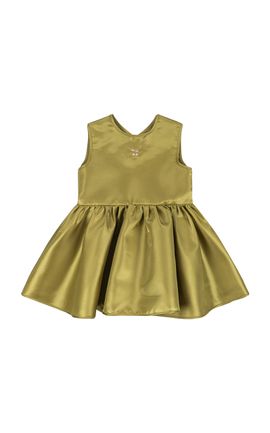 Konges Sløjd Konges Sløjd Kids' Bellis Ruffled Satin Mini Dress