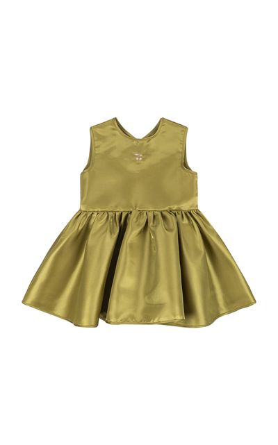 Konges Sløjd Konges Sløjd Kids' Bellis Ruffled Satin Mini Dress