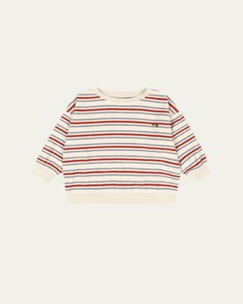 Konges Slojd Boy's Itty Striped Cotton Terry Sweatshirt
