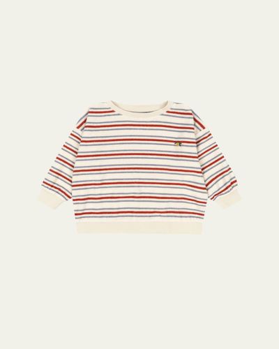 Konges Slojd Boy's Itty Striped Cotton Terry Sweatshirt