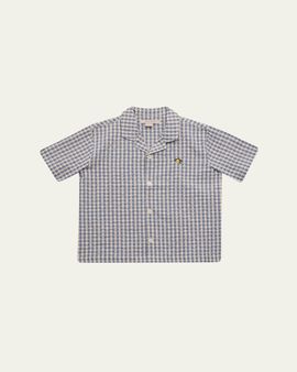 Konges Slojd Boy's Kim Organic Cotton Seersucker Shirt