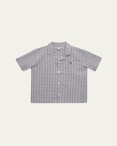 Konges Slojd Boy's Kim Organic Cotton Seersucker Shirt