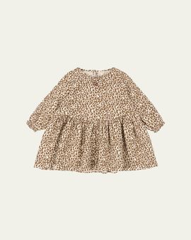 Konges Slojd Girl's Coco Leopard-Print Dress