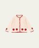 Konges Slojd Girl's Collette Strawberry-Embroidered Wool Cardigan - 1