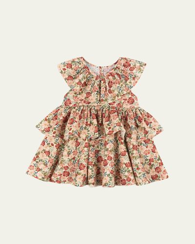 Konges Slojd Girl's Floral-Print Ruffle Dress