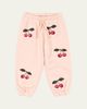 Konges Slojd Girl's Lou Cherry-Embroidered Terry Sweatpants - 1