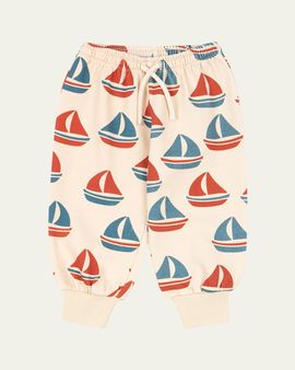 Konges Slojd Girl's Loupy Lou Printed Cotton Sweatpants