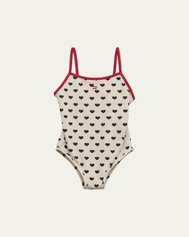 Konges Slojd Girl's Manon Glitter One-Piece Swimsuit