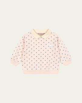 Konges Slojd Girl's Spotty Long-Sleeve Polo Shirt