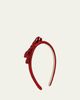 Konges Slojd Girl's Velvet Bow Headband - 2