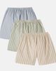 Konges Slojd Konges Sløjd Azur set of 3 striped cotton poplin shorts - 3