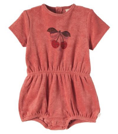 Konges Slojd Konges Sløjd Baby Itty printed cotton terry playsuit