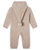 Konges Slojd Konges Sløjd Baby Mattou hooded wool-blend onesie - 2