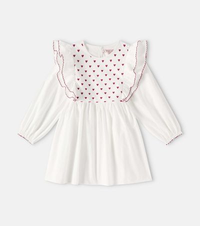 Konges Slojd Konges Sløjd Cœur embroidered cotton dress