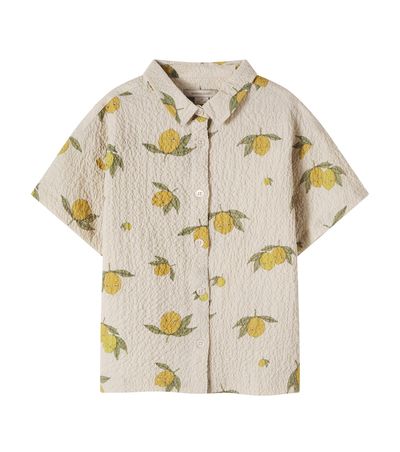 Konges Slojd Konges Sløjd Elliot printed cotton seersucker shirt