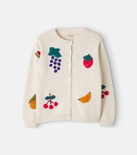 Konges Slojd Konges Sløjd Fruity wool and cotton-blend cardigan