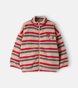 Konges Slojd Konges Sløjd Jody embroidered striped teddy jacket