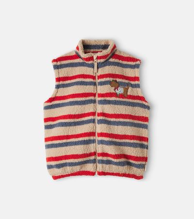 Konges Slojd Konges Sløjd Jody embroidered striped teddy vest
