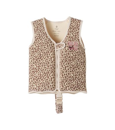 Konges Slojd Konges Sløjd Kitty leopard-print embellished swim vest
