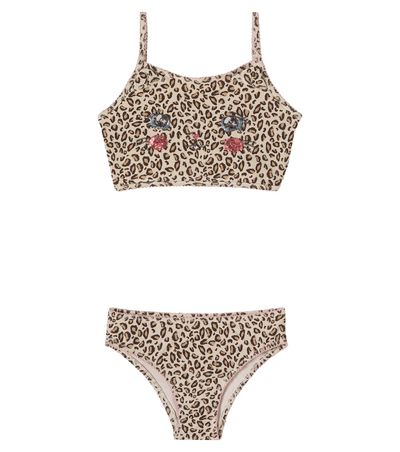 Konges Slojd Konges Sløjd Kitty leopard-print sequined bikini