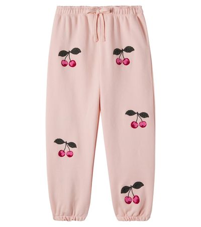 Konges Slojd Konges Sløjd Lou embroidered cotton-blend jersey sweatpants