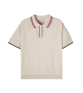 Konges Slojd Konges Sløjd Mio knitted striped cotton polo shirt