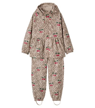 Konges Slojd Konges Sløjd Palme leopard-print hooded jacket and pants set