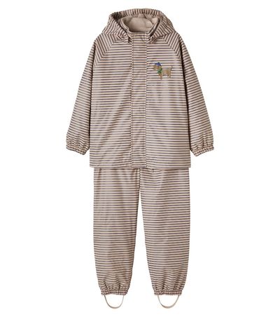 Konges Slojd Konges Sløjd Palme striped hooded jacket and pants set
