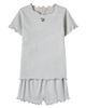 Konges Slojd Konges Sløjd Roli striped cotton-blend T-shirt and shorts set - 1