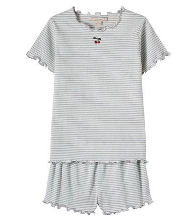 Konges Slojd Konges Sløjd Roli striped cotton-blend T-shirt and shorts set
