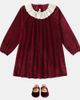 Konges Slojd Konges Sløjd Venola lace-trimmed velvet dress - 2