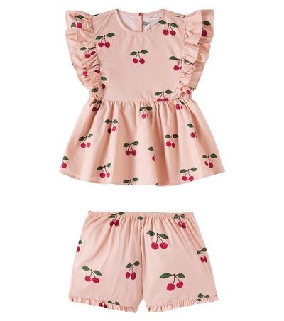 Konges Slojd Konges Sløjd Verbena printed cotton top and shorts set