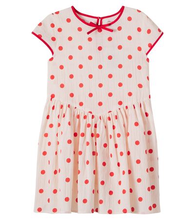 Konges Slojd Konges Sløjd Vivo polka-dot cotton-blend dress