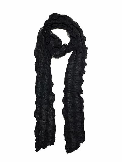 KOOKEESEE Delicate Polyester Lace Scarf [Black]