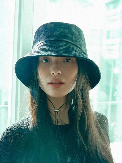 KOOKEESEE Sun Flower Safari Bucket Hat [Black]