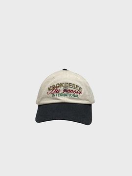KOOKEESEE two tone vintage washing ball cap (light beige/Bla