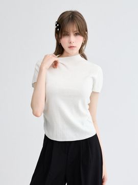 koolkitten Basic Mock Neck Slim Top