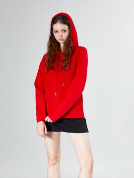 koolkitten Button Up Knitted Hoodie (RED)