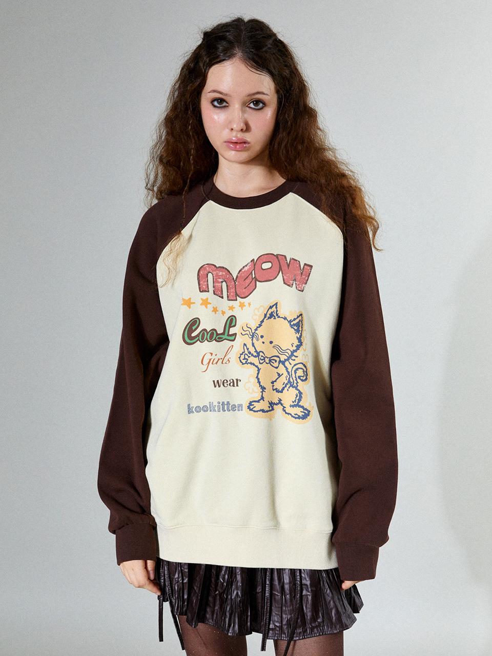 koolkitten MEOW Sweatshirt (LIGHT BEIGE)