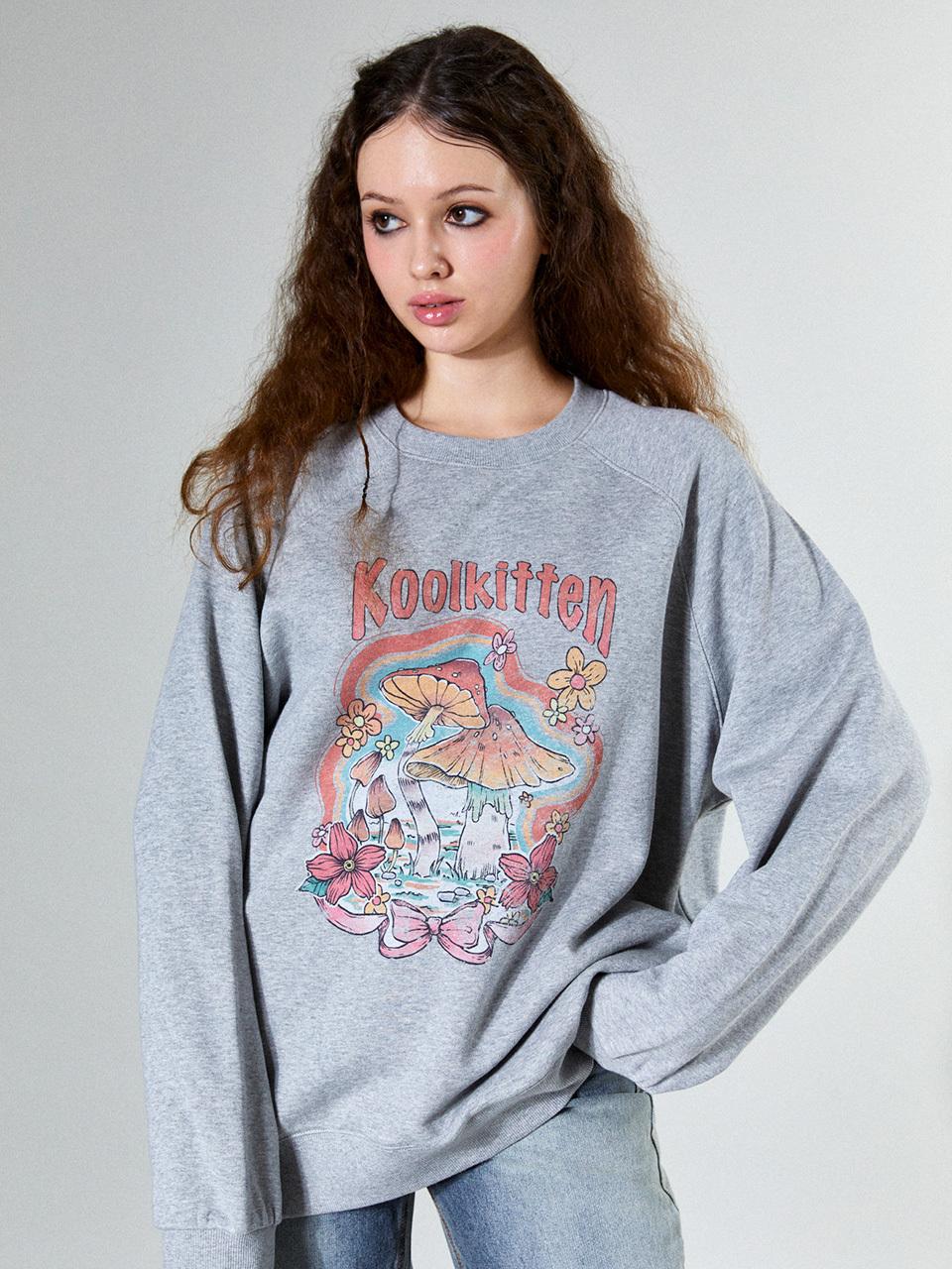 koolkitten Mushroom Sweatshirt (MELANGE GRAY)