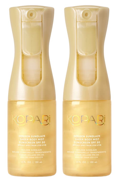 Kopari Kopari Golden Sunglaze Sheer Body Mist SPF 50 Duo $78 Value 