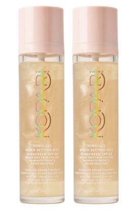 Kopari Kopari Sunglaze Sheer Setting Mist Sunscreen SPF 50 Duo $68 Value 