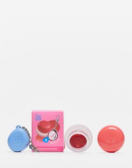 Korean Skincare fwee Lip & Cheek Blurry Pudding Pot + Free Pendant Keyring in shade 'Seventeen'-No color