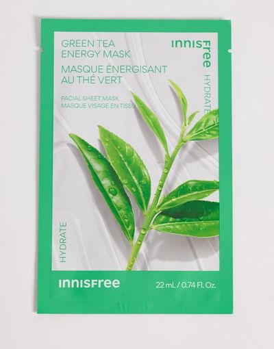 Korean Skincare INNISFREE Green Tea Energy Sheet Mask x1-No color