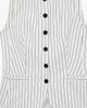 Koton Koton Button Detail Sleeveless Striped Vest - 5